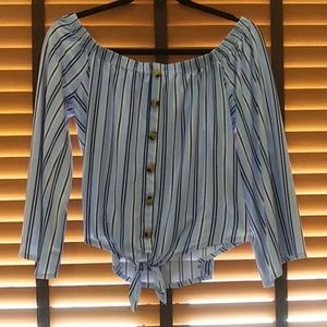 off the shoulder blouse